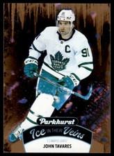 John Tavares Gold foil #IV-8 2021-22 Parkhurst Ice in Their Veins Toronto Maple