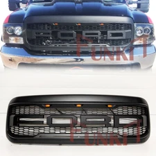 Upgrade Grille w/LED For 1999-2004 Ford F250 F350 Super Duty Raptor Style Grill