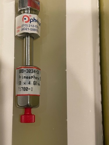 Phenomenex Primesphere HPLC Column 5u C18-HC  50 x 4.60mm Part # 00B-3034-E0 - Afbeelding 4 van 9