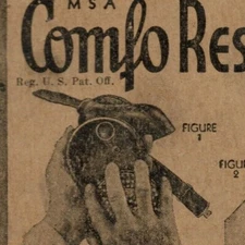 Vintage c1930's Empty MSA Comfo Respirator Mine Safety Box Pittsburgh, PA - VGC