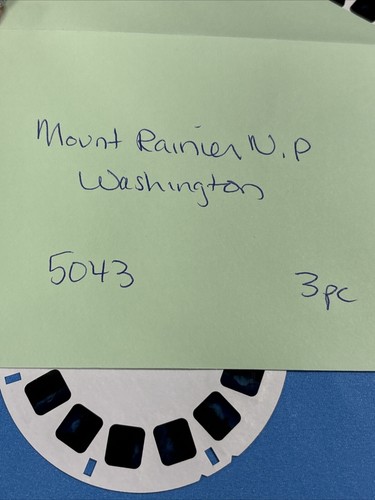 VTG View Master View Stereo Reels 5043 Mount Rainier N.P Washington 3 Piece Set - Picture 8 of 8