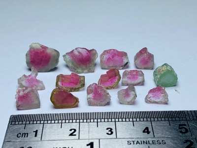 24 Carat Nice Quality watermelon tourmaline slice