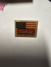 Edelbrock. The Total Power Package Hat Pin 1994 With Flag Edelbrock. The Total Power Package Hat Pin 1994 With Flag