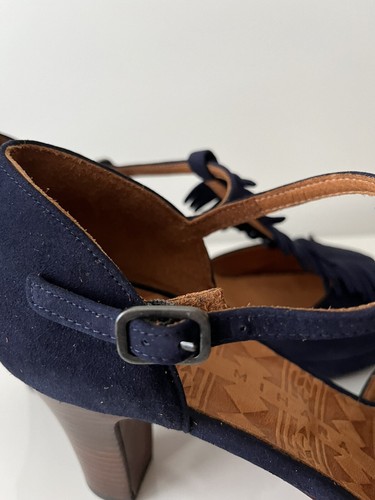 chie mihara 40 Uchida Navy suede heels. New in box unworn - Picture 11 of 20