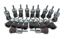 20PC 1" Wire Wheel Cup Brushes Crimped Metal Grinding 1/4 Shank 
