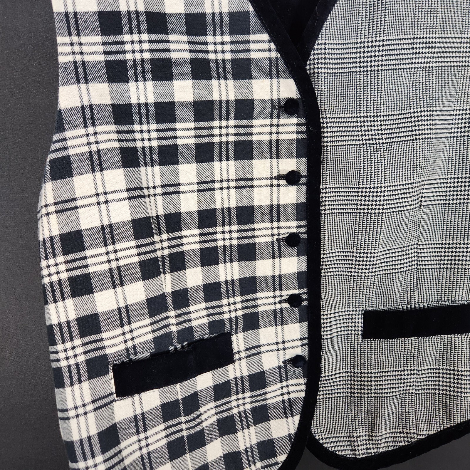 Talbots Women's Button Down Vest Checked Plaid Du… - image 6