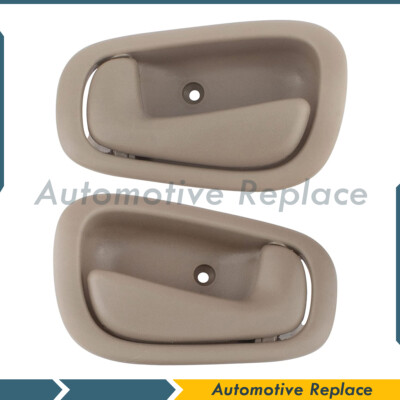 2x Left & Right Beige Inside Interior Door Handle for 1998-2002 Toyota Corolla