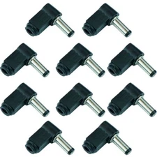 10pcs 2.5mm x 5.5mm Right Angle Long DC Power Plug Connector