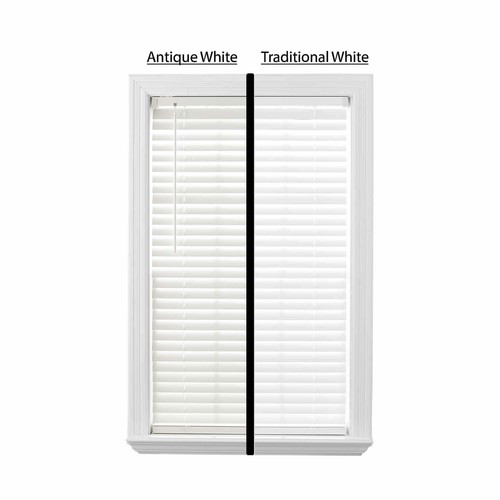 2" Cordless Faux Wood Horizontal Blinds, White, 23" W X - Picture 5 of 12