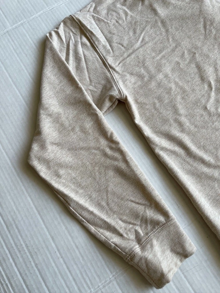 OFF WHITE Felpa donna Michael Kors stringata davanti con cappuccio taglia grande colore panna