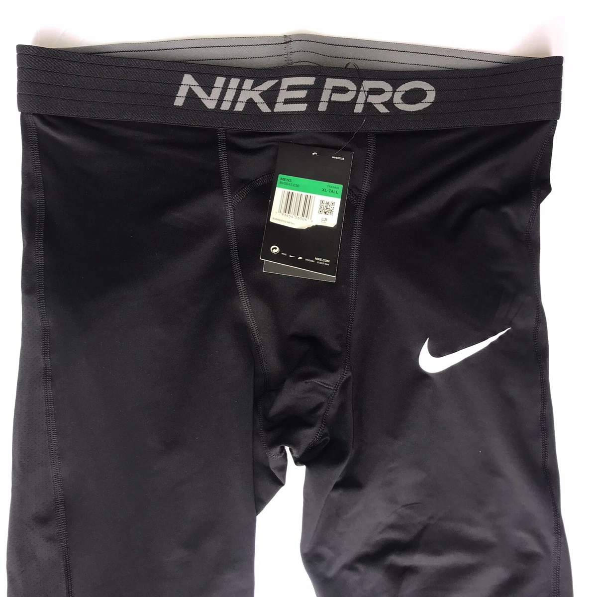 Nike Pro Men's Training Tights BV5641-010 Men's Sz XL Tall Inseam 32” Black  NWT