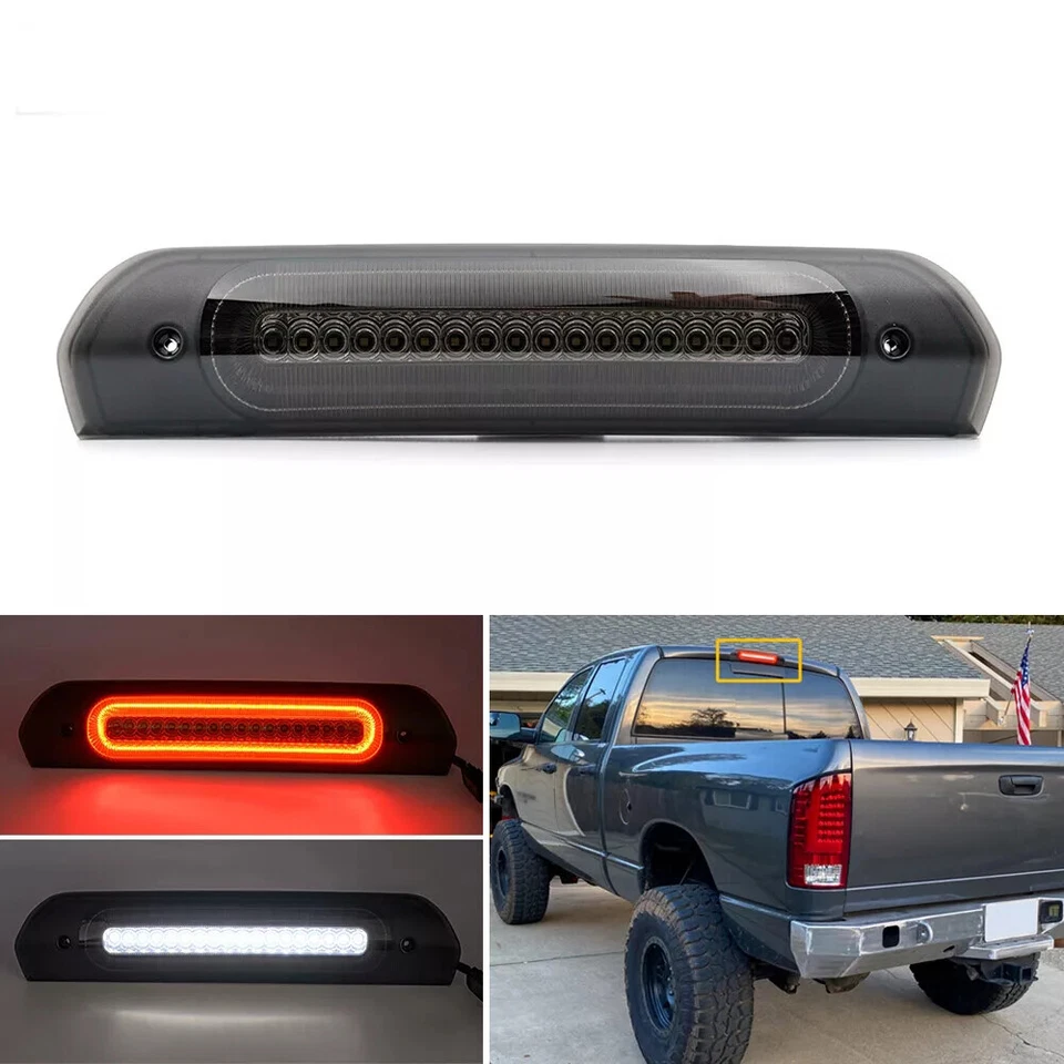 Center High Mount Stop Lamps 3rd Brake Lights For Dodge Ram 1500 2500 3500 4500 - Image 3 of 4