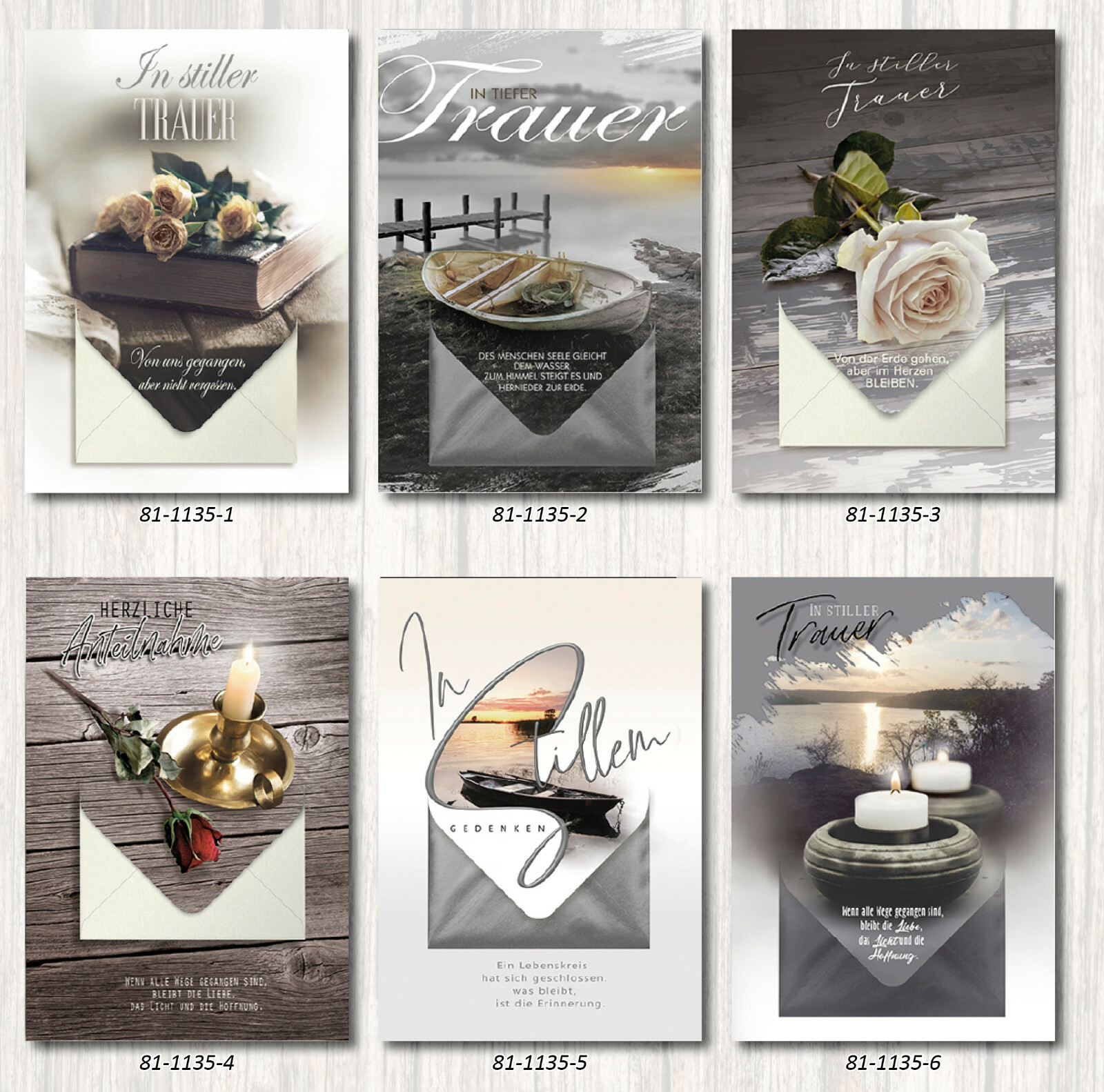 20 Trauerkarten Trauerkarte Beileidskarten Kondolenzkarten Geldkarte 811135 TA