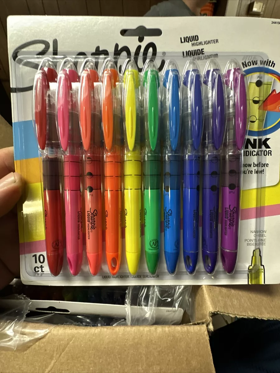 Sharpie Accent Liquid Pen Style Highlighter Chisel Tip Assorted 10 Set