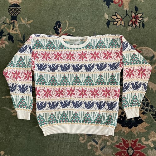 vtg northern isles knit sweater 90s 