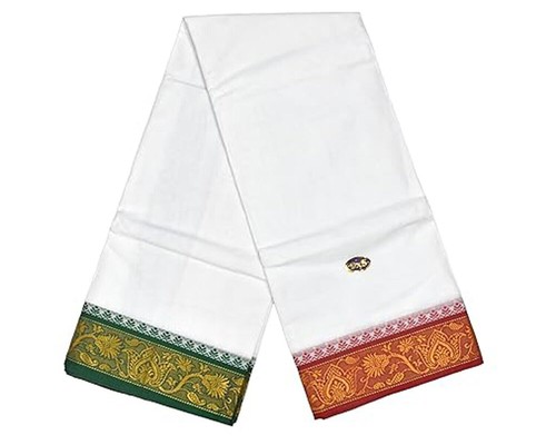 Sarong Lungi Dhoti Pour Homme - 100% Coton - Taille L - Neuf Sans étiquettes - Fabriqué En Inde