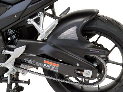 Passend für Honda NX500 2024 > Matt Schwarz & Silber Mesh Heckansatz von Powerbronze