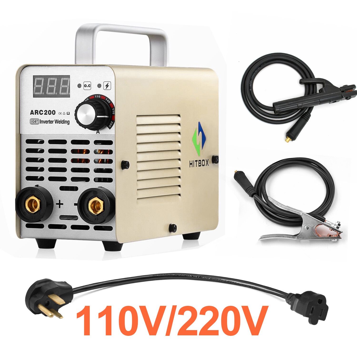 HITBOX 110V 220V ARC Welding Machine IGBT Inverter 200amp MMA Stick ARC Welder eBay