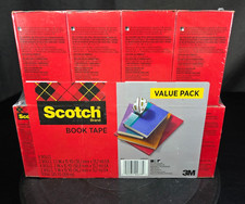 Scotch 845VP 3" Core Book Tape Value Pack - Clear 8/PK New FAST SHIP    