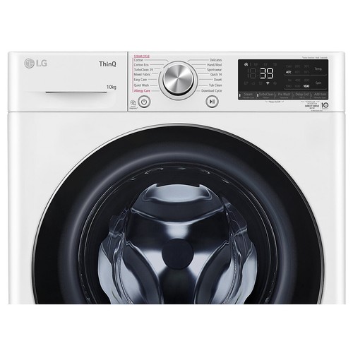 LG Series 9 10kg Front Load Washing Machine White WV9-1610W - Picture 6 of 12