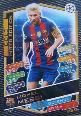 Topps soccer メッシ Messi 50枚限定 Gold カード Topps Match Attax 2024/25 2025 Lionel Messi Barcelona Legend