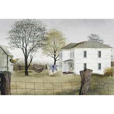 Billy Jacobs Spring Cleaning Farm Print  18 x 12