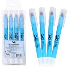 Mr. Pen No Bleed Gel Highlighter, Bible Highlighters, Blue, Pack of 4