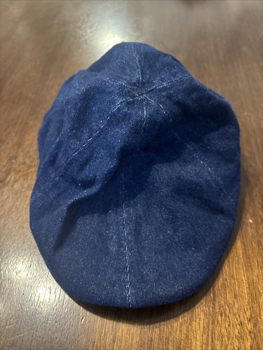 Levi’s Cap Newsboy Paperboy Hat Cotton Blue Wash Denim Mens Size Small ...