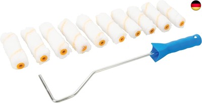 Silverline 555252 Mini-Farbrollerbügel und 10 Farbwalzen 100 mm
