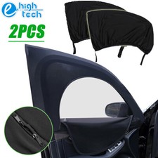 2PCS Car Side Window Visor Sun Shade Mesh Cover Screen Shield UV Block Protector