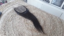 12A 20INCHES BRAZILIAN VIRGIN HUMAN HAIR 5X5 WIDER LACE CLOSURE STRAIGHT 1B 70g