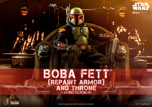 Star Wars Boba Fett Repaint Armor And Throne 1/6 In Brown Box Hot Toys Sideshow
