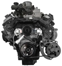 Chevy 8100 V-Belt System Alternator Only Electric Water Pump EWP L18 Black