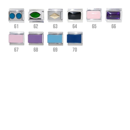 Shapes 9mm Italian charm - Fits 9mm classic Italian charm bracelets - Picture 4 of 4