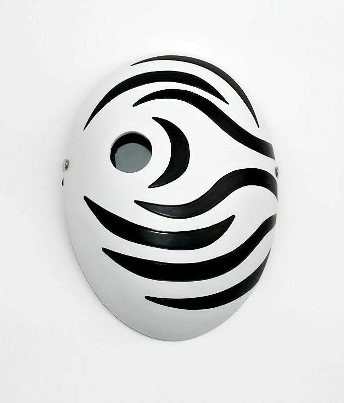 Anime Naruto Tobi Uchiha Obito Cosplay Mask Helmet Halloween Book Week White - Image 2 of 4