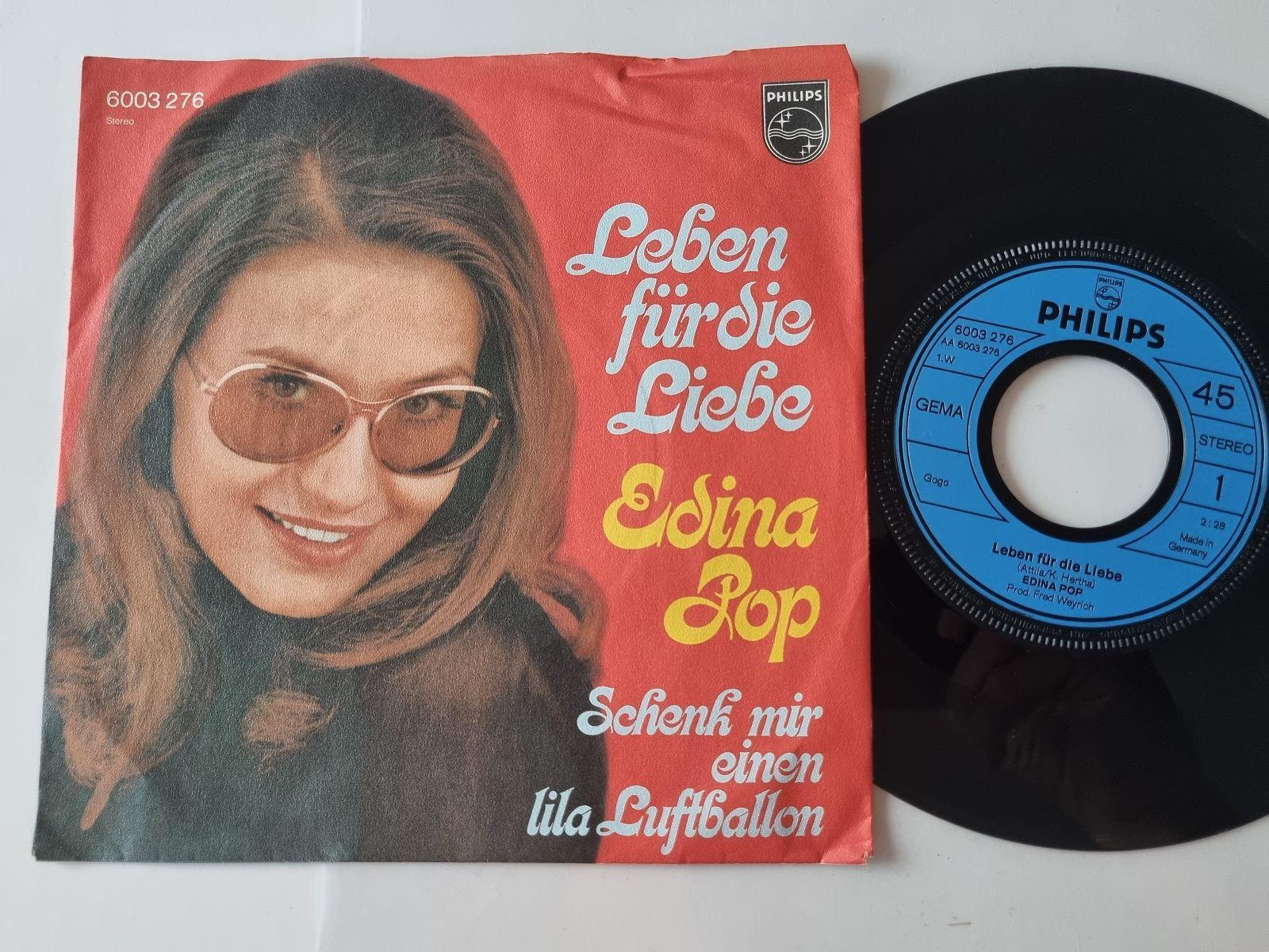 7"" Single Edina Pop - Leben für die Liebe Vinyl Germany