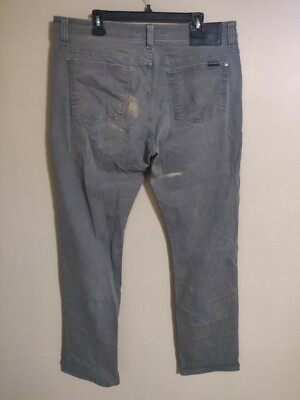 Fidelity Denim Jimmy Belmont-Oyster Made in USA Distressed Pants Jeans -Men's 38
