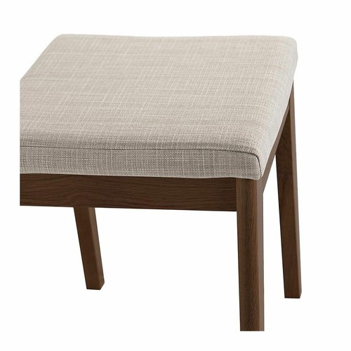STEFAN SCANDINAVIAN WALNUT + BEECH WOOD FABRIC STOOL - Picture 5 of 6