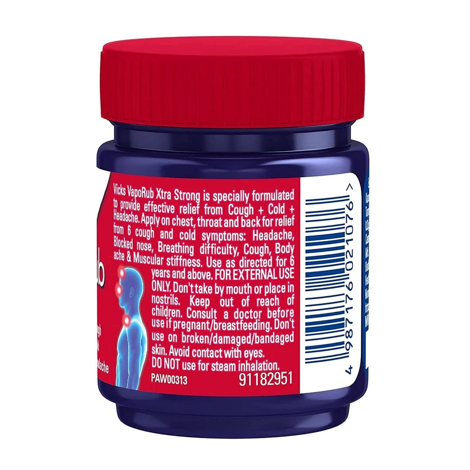 Vicks VapoRub Xtra Strong, 50 ml (pack of 3) - Image 3 of 3