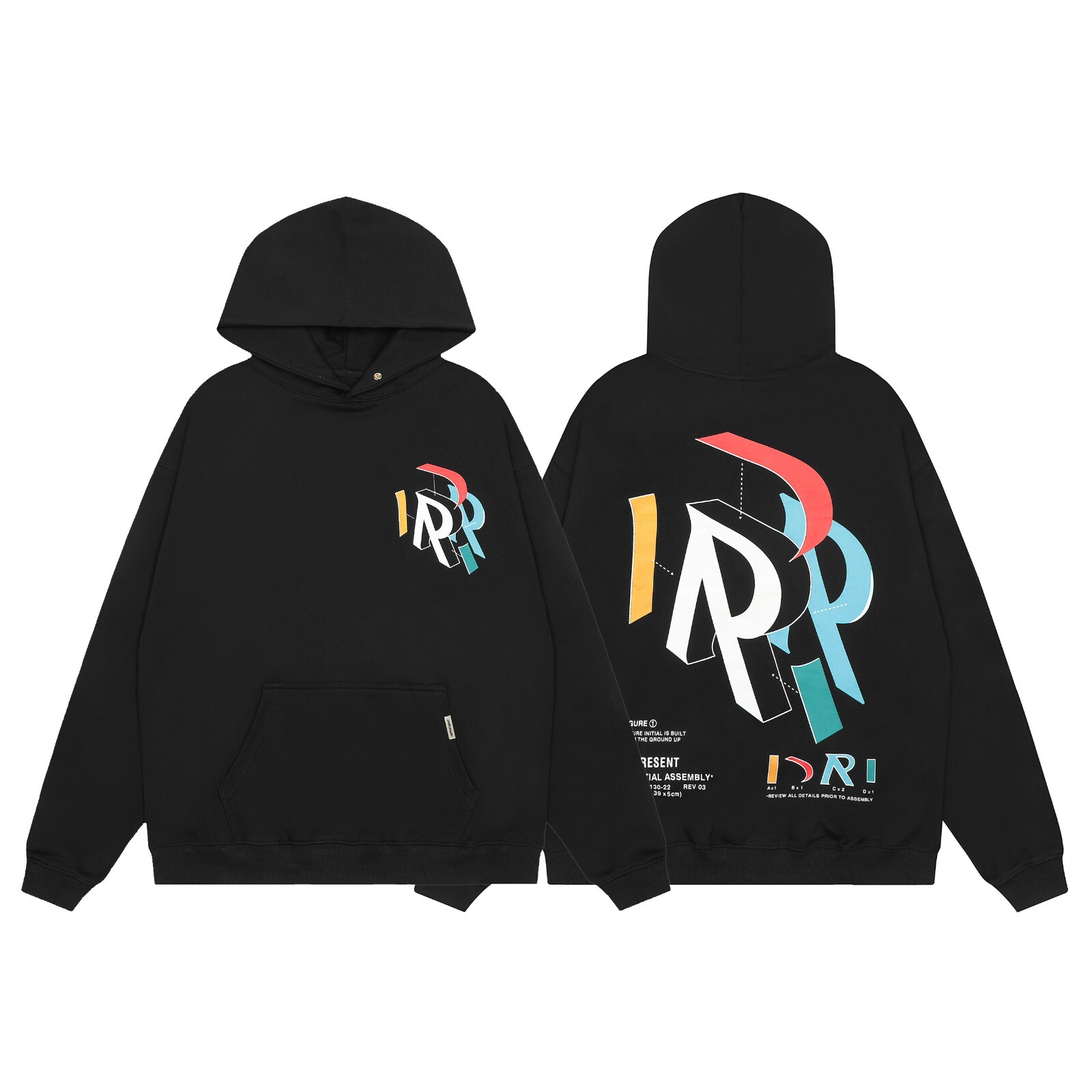 REPRESENT Initial Assembly Hoodie Unisex Casual Street Vintage