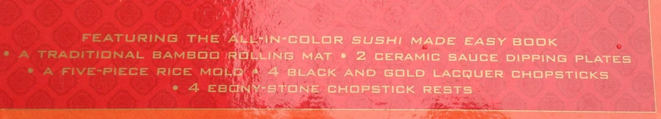 Libro y kit de cocina de lujo de sushi gran regalo Foto 4 de 4