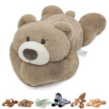 Niuniu Daddy Bear Weighted Stuffed Animal, Plush Pillow for Kids and Adults ...