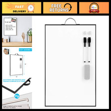 Portable 16" x 12" Magnetic Dry Erase Board - Small Whiteboard with Handle for O