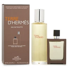 Hermes Terre D'Hermes EDT Refillable Natural Spray with Refill 4.2 oz. + 1 oz