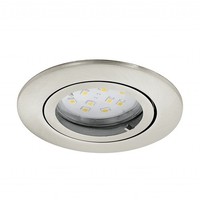 Nickel Moderne Einbauleuchte Downlight Lampe 400Lm 1X5W/Gu10 8X11 [Cm]