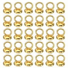 4mm Bead Caps, 50 Pcs Bead Cap Bail Pendant Ornament Caps with Loop,Golden