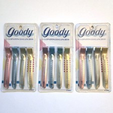 Vintage 1993 GOODY Lot of Three Packs of 4 Clips / Pinces / Ganchos