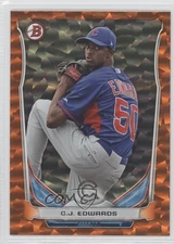 2014 Bowman Draft Top Prospects Orange Ice /25 Carl Edwards Jr CJ Edwards #TP-72