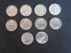 1960-1964 Washington Quarters Lot  ( 10 ) All 5 D's Excellent Condition !