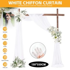 Wedding Arch Drapes Window Scarf Valance for Birthday Party Ceiling Decor 18FT